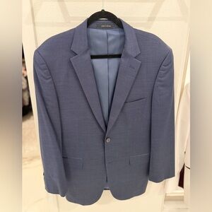 Kenneth Cole Slim Fit Navy Blue Two-Button 42R Blazer